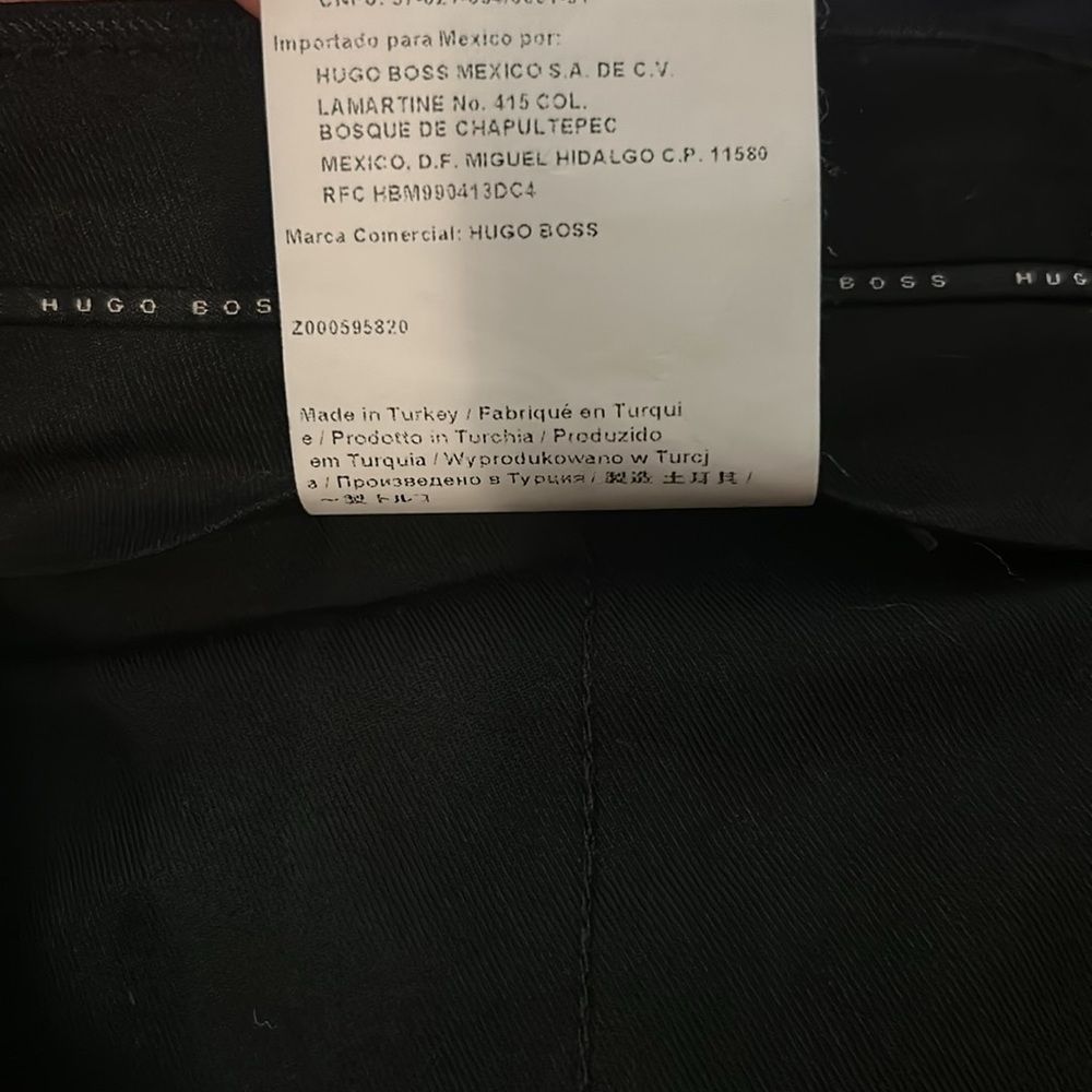 Hugo Boss Pinstripe Men’s Navy Trousers - Picture 6 of 7